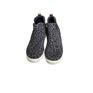 Ryka Vera Women's Gray Black Leopard Print Slip On Ankle Sneakers Shoes Size 6W